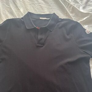 Moncler Black Polo Shirt